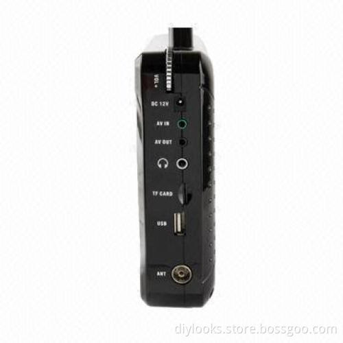 7-inch Wide-screen Portable TV/Multi-media Player, Support FM Radio/TF Card/MP5 Film